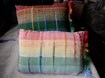 rainbow pillows